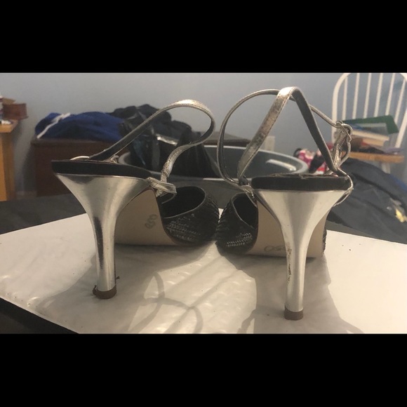 Navy sequin heels - Picture 5 of 6